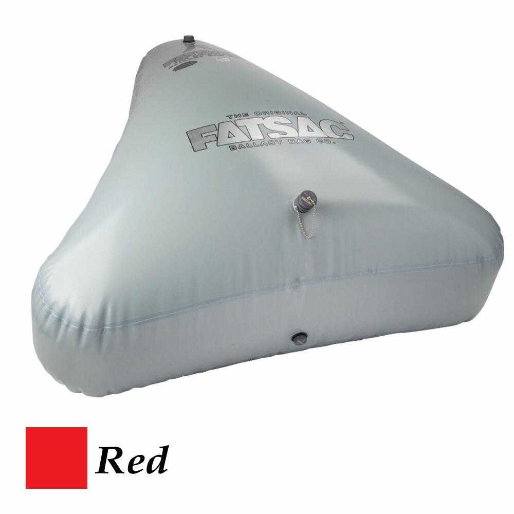 Image 1: FATSAC Open Bow Triangle Fat Sac Ballast Bag - 650lbs - Red