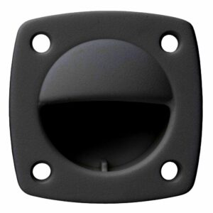 Image 1: Whitecap Nylon Flush Pull - Small - Black