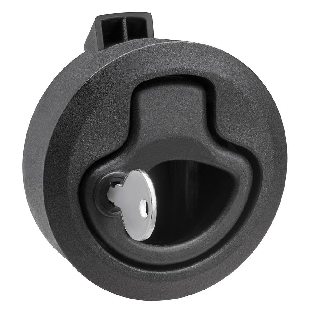 Image 1: Whitecap Mini Ring Pull Nylon Locking Black