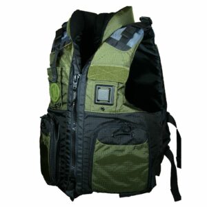Image 1: First Watch AV-800 Four Pocket Flotation Vest - OD Green - XXL to3XL