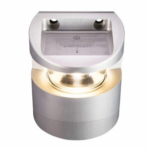 Image 1: Lopolight Series 300-037 - Masthead Light - 5NM - Vertical Mount - White - Silver Housing