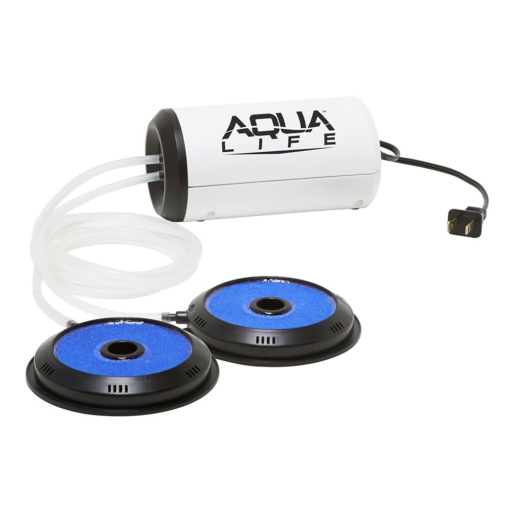 Image 1: Frabill Aqua-Life® Aerator Dual Output 110V - Greater Than 100 Gallons