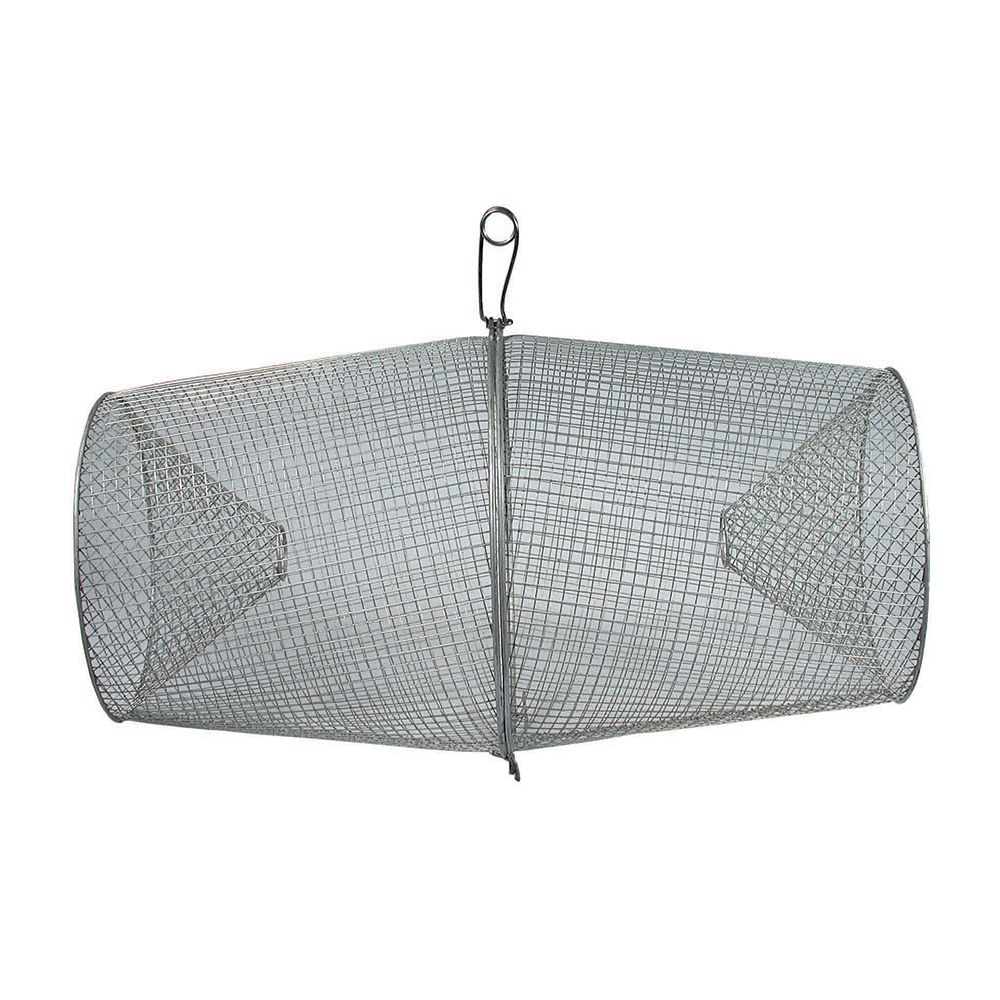 Image 1: Frabill Torpedo Trap - Galvanized Minnow Trap - 10" x 9.75" x 9"