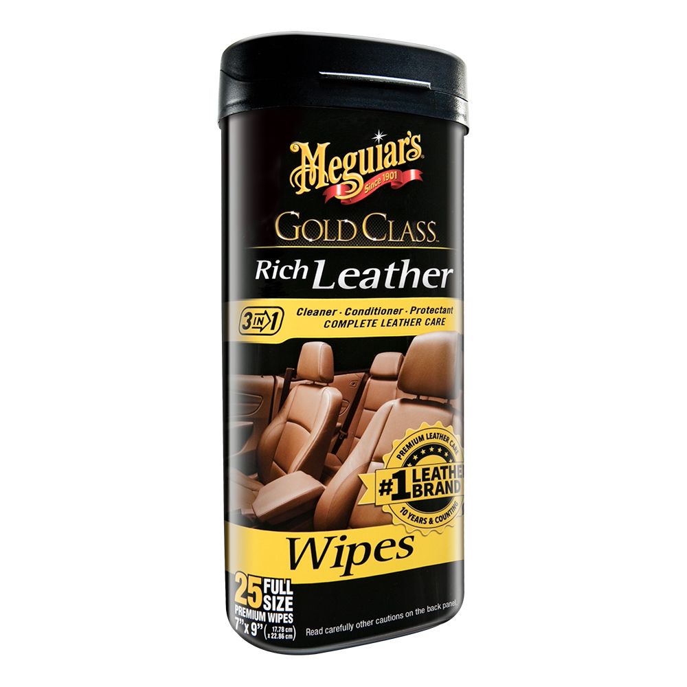Image 1: Meguiar's Gold Class™ Rich Leather Cleaner & Conditioner Wipes