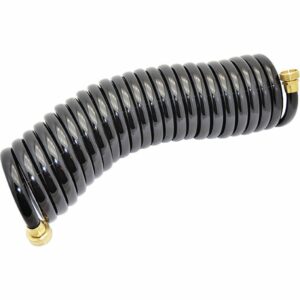 Image 1: Johnson Pump Coiled Wash Down Hose - 25' - 1/2" Diameter