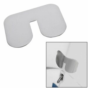 Image 1: Megaware ScuffBuster™ Standard with Notch - 5.75" x 4.5" - Notched Bowguard - 22G - Stainless Steel