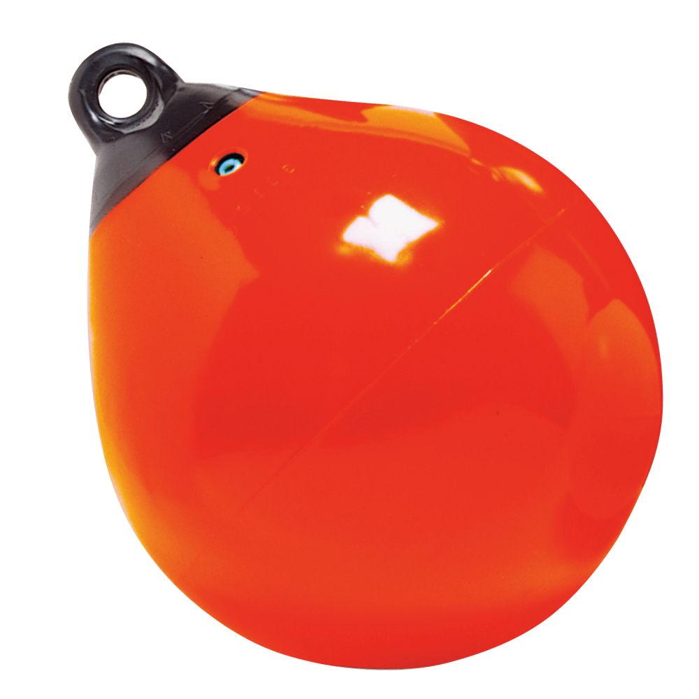 Image 1: Taylor Made 12" Tuff End™ Inflatable Vinyl Buoy - Orange