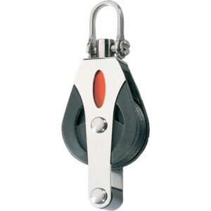 Image 1: Ronstan Series 30 Utility Ball Bearing Block - Single, Becket, Swivel Shackle Head