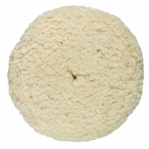 Image 1: Presta Rotary Wool Buffing Pad - White Heavy Cut