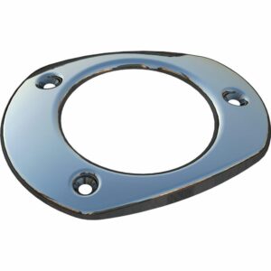 Image 1: Mate Series Stainless Steel Cap f/Oval Plastic Rod Holders