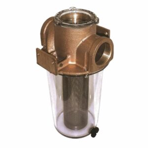 Image 1: GROCO ARG-1500 Series 1-1/2" Raw Water Strainer w/Stainless Steel Basket