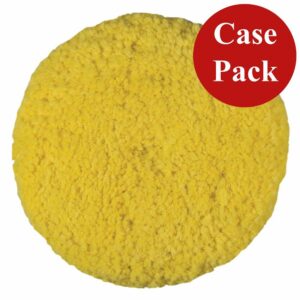 Image 1: Presta Rotary Blended Wool Buffing Pad - Yellow Medium Cut - *Case of 12*