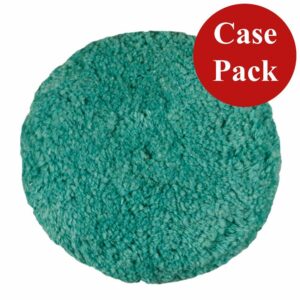 Image 1: Presta Rotary Blended Wool Buffing Pad - Green Light Cut/Polish - *Case of 12*