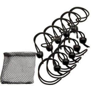 Image 1: Whitecap Jaw Bungee - 12" Elastic Cord w/1" Jaw Ball - 10-Pack