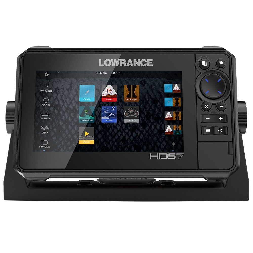Image 1: Lowrance HDS-7 LIVE w/Active Imaging 3-in-1 Transom Mount & C-MAP Pro Chart