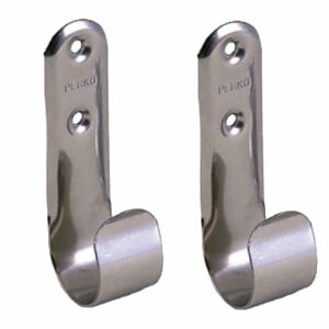Image 1: Perko Stainless Steel Boat Hook Holders - Pair