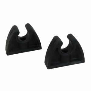 Image 1: Perko Pole Storage Clips - Black - Pair