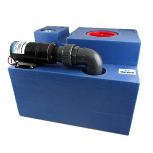 Image 1: Albin Group 12 Gallon (47L) Waste Water Tank CPL Macerator - 12V