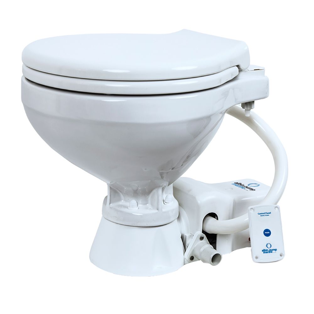 Image 1: Albin Group Marine Toilet Standard Electric EVO Compact - 12V