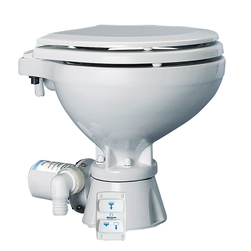 Image 1: Albin Group Marine Toilet Silent Electric Compact - 24V