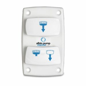 Image 1: Albin Group Marine Control Silent Electric Toilet Rocker Switch