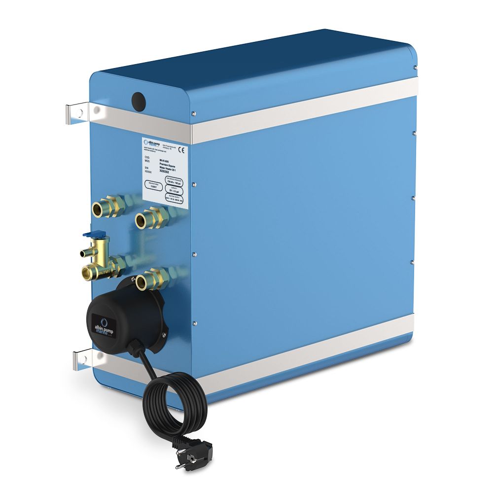 Image 1: Albin Group Marine Premium Square Water Heater 5.6 Gallon - 120V
