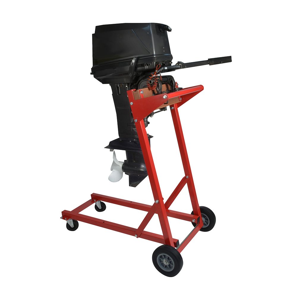 Image 2: C.E. Smith Outboard Motor Dolly - 250lb. - Red