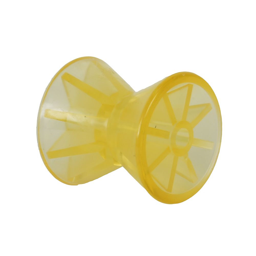 Image 1: C.E. Smith Bow Roller - Yellow PVC - 4" x 1/2" ID