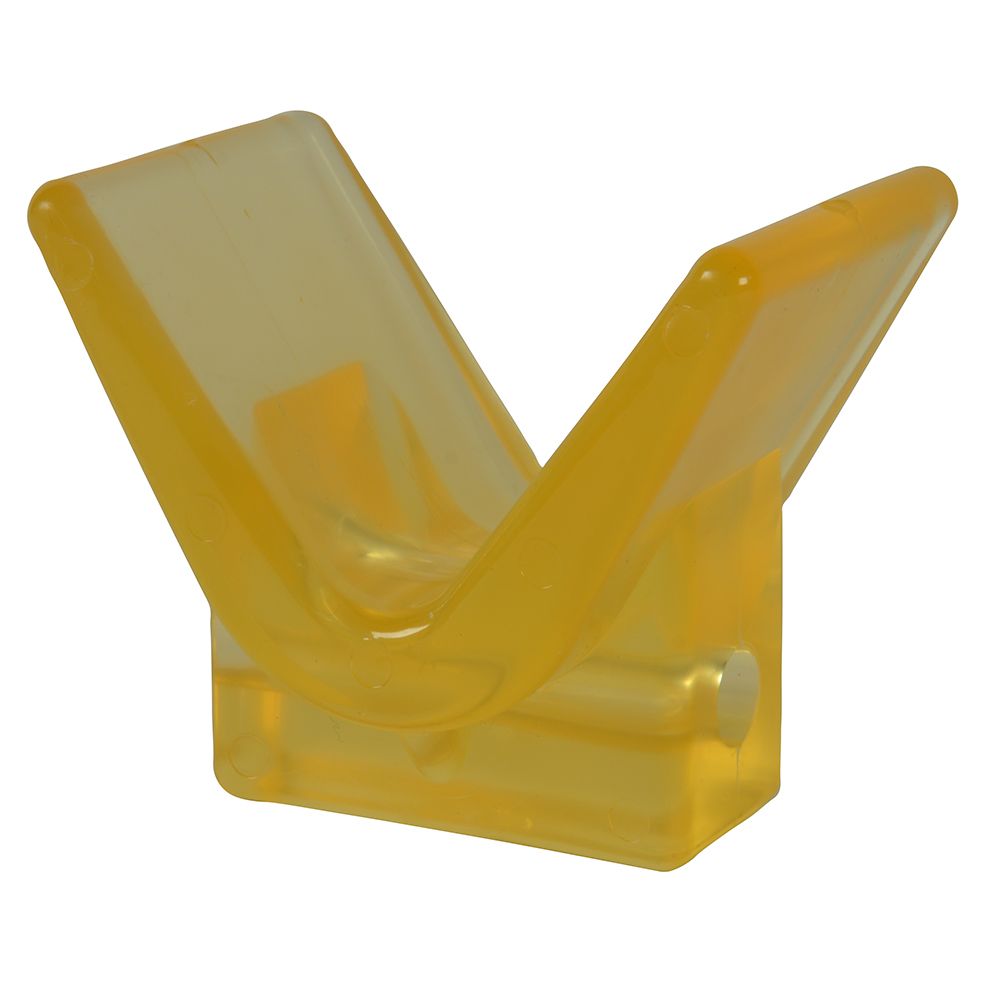 Image 2: C.E. Smith Y-Stop 3" x 3" - 1/2" ID Yellow PVC