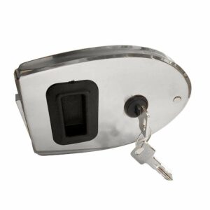 Image 1: Southco Sliding Action Latch Weatherproof Lock Oval Stainless Steel