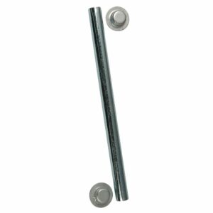 Image 1: C.E. Smith Package Roller Shaft 1/2" x 6-1/4" w/Cap Nuts - Zinc