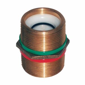 Image 1: GROCO 1" Bronze Pipe Nipple Check Valve