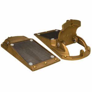 Image 1: GROCO Perforated Hull Strainer w/Access Door 2" Max Thru-Hull
