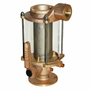 Image 1: GROCO 3/4" Ball Valve/Seacock & Raw Water Strainer Combo