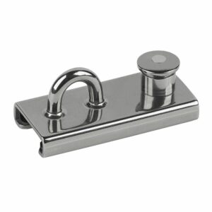 Image 1: Schaefer T-Track Stainless Steel Slider 1" x 1/8" Lined