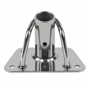Image 1: Schaefer Stanchion Base Single - Heavy-Duty