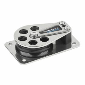 Image 1: Schaefer Series 5 Flat Base Cheek Block - Stainless Steel Cheeks