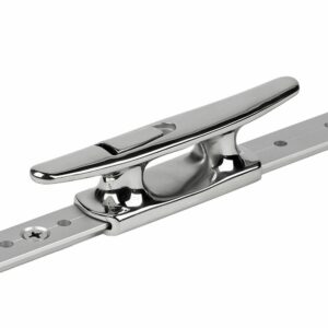 Image 1: Schaefer Mid-Rail Chock/Cleat Stainless Steel - 1"