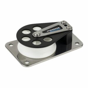 Image 1: Schaefer Series 7 Flat Base/Aluminum Cheek/Delrin Sheave