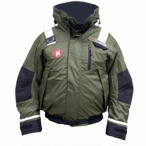 Image 1: First Watch AB-1100 Flotation Bomber Jacket - Green - XXL