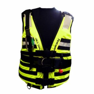 Image 1: First Watch HBV-100 High Buoyancy Rescue Vest - Hi-Vis Yellow - XL to 3XL