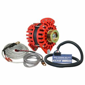 Image 1: Balmar Alternator 3.15" Dual Foot Saddle K6 Serpentine Pulley Regulator & Temp Sensor - 170A Kit - 12V