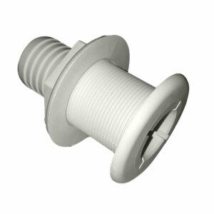 Image 1: Johnson Pump Thru-Hull - 1-1/2" - White