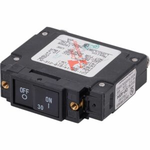 Image 1: Blue Sea 7444 UL-489 Circuit Breaker - 30A Flat Rocker