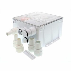 Image 1: Rule Shower Drain Box w/800 GPH Pump - 24V