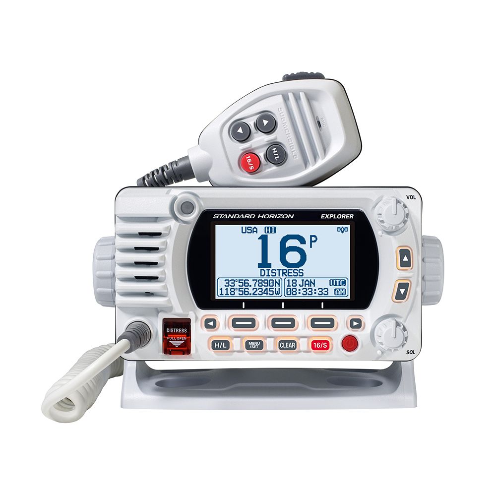 Image 1: Standard Horizon GX1800G Fixed Mount VHF w/GPS - White
