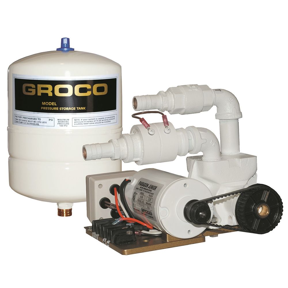 Image 1: GROCO Paragon Junior 24v Water Pressure System - 1 Gal Tank - 7 GPM