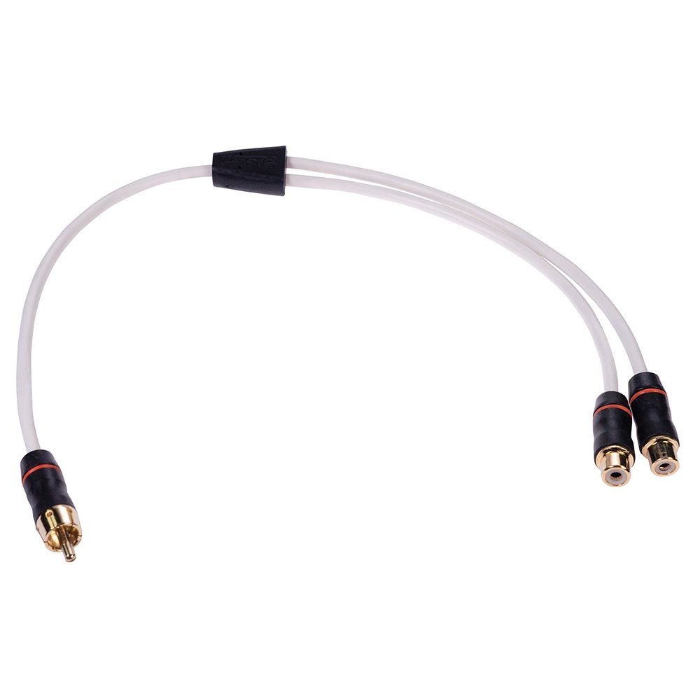 Image 1: Fusion Performance RCA Cable Splitter - 1 Male to 2 Female - .9'