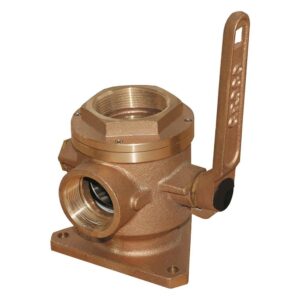 Image 1: GROCO 3" Safety Seacock w/2-1/2" Side Port 