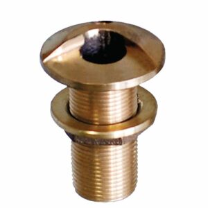 Image 1: GROCO 1-1/2" Bronze High Speed Thru-Hull Fitting w/Nut